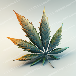3d Weed Leaf Design