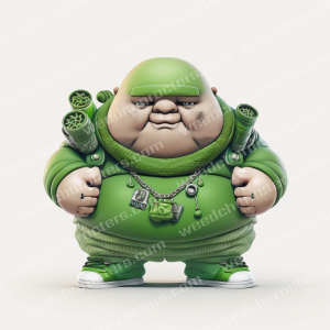 Bald Weed Character