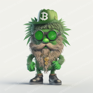 Big Beard Bitcoin Weed Character