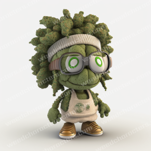 Bud Nug Head Weed Character