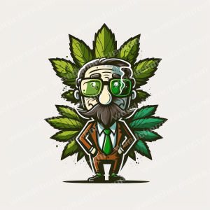 Business Weed Character