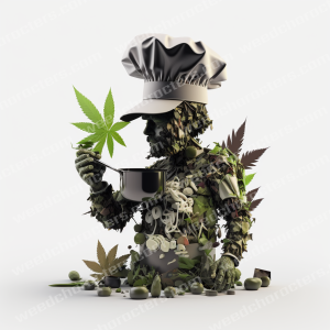 Cannabis Chef Weed Character