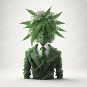 Canna Face Weed Hair Character