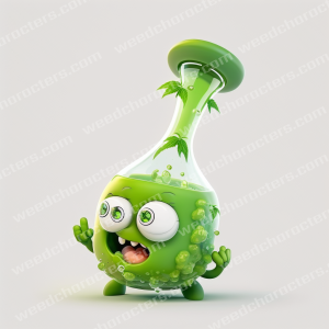 Cartoon Style Bong Character