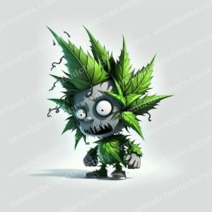 Fists Weed Character Cartoon