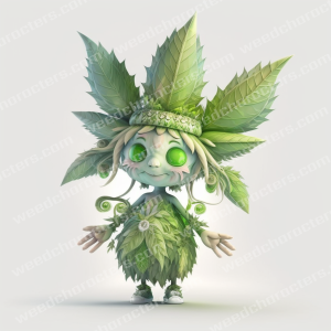Canna Girl Weed Character