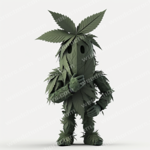 Weed Leaf Warrior Character