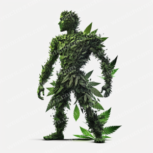 Da Greens Leafy Man Weed Character