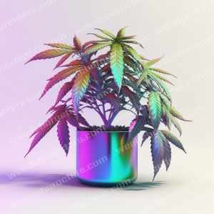 Mono Chrome Weed Plant
