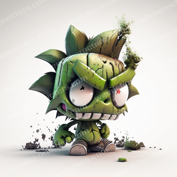 Weed Seed Monster Character