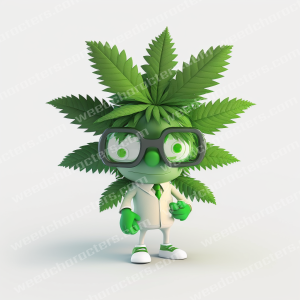Nerd Weed Man Character