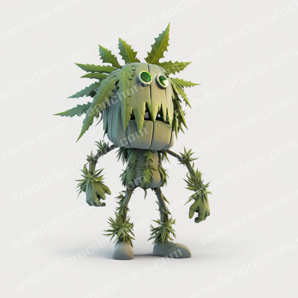 Plant Leaf Man Weed Character