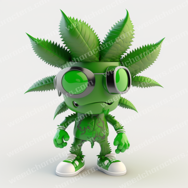 The Serious Weed Character