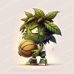 Weed Basketball Character