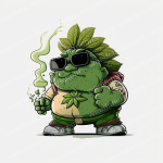 Weed Dino Character