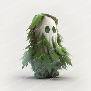 Weed Leaf Ghost Character