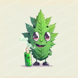 Weed Leaf Cartoon Weed Character