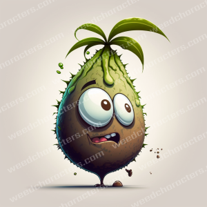 Weed Seed Cartoon Character