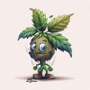 Weed Seed Leaf Man Character