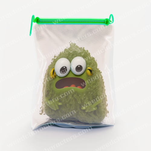 Bud Stuck In Bag Character