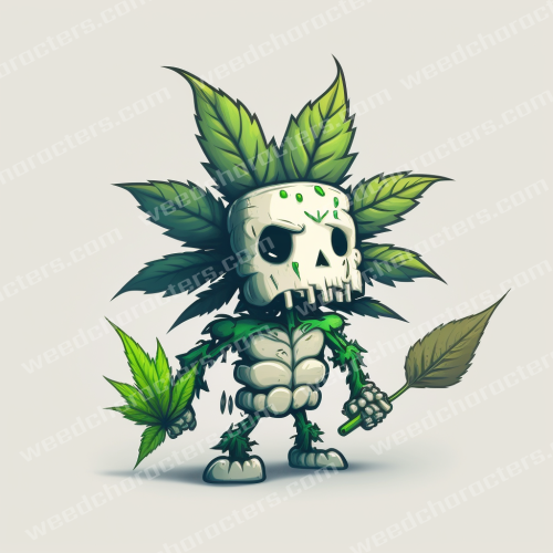 CannaSkeleton Weed Character