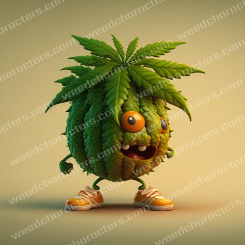 Cartoon Style Bud Character