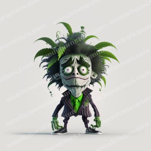 Creepy Weed Hair Character