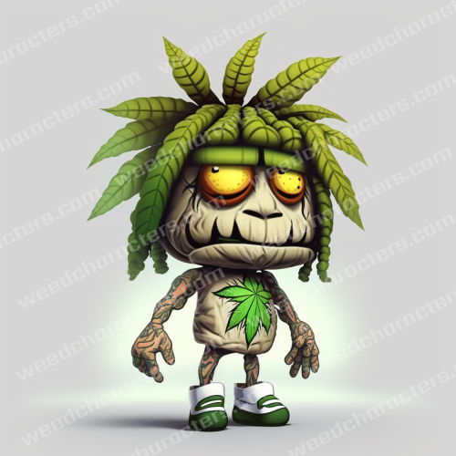 Jungle Tattoo Weed Character