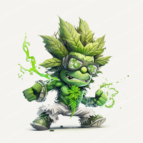 Let It Drip Weed Character